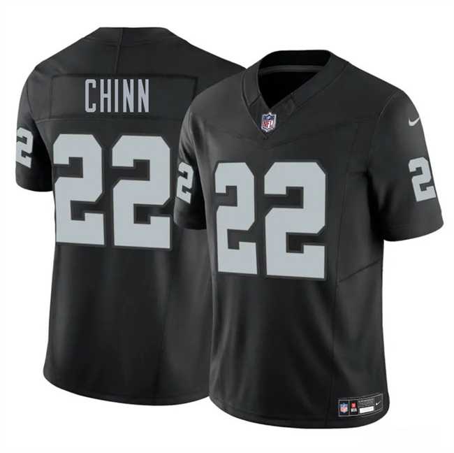 Men & Women & Youth Las Vegas Raiders #22 Jeremy Chinn Black 2025 F.U.S.E. Vapor Stitched Jersey->las vegas raiders->NFL Jersey